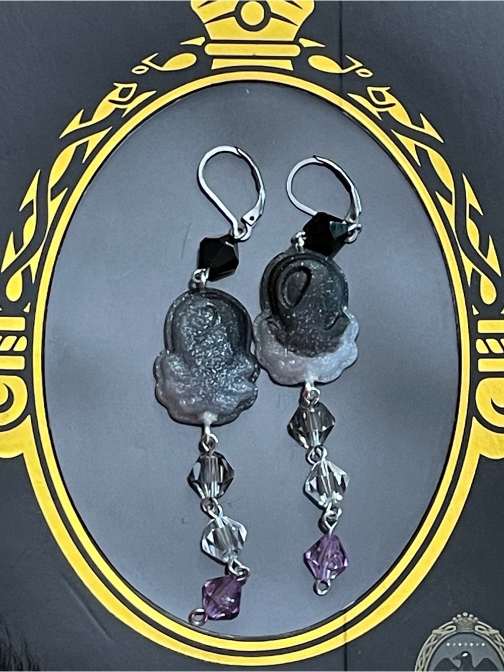 Twisted Wonderland Inspired Groovy Candy Earrings Azul Ashengrott (Nightmare)